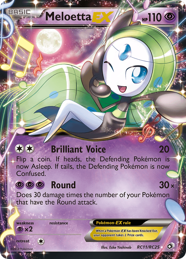 Carta Meloetta-EX RC11/113 do set Legendary Treasures — Pokémon TCG | Bynx
