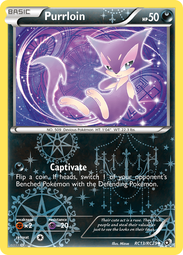 Carta Purrloin RC13/113 do set Legendary Treasures — Pokémon TCG | Bynx