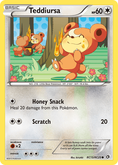 Carta Teddiursa RC15/113 do set Legendary Treasures — Pokémon TCG | Bynx