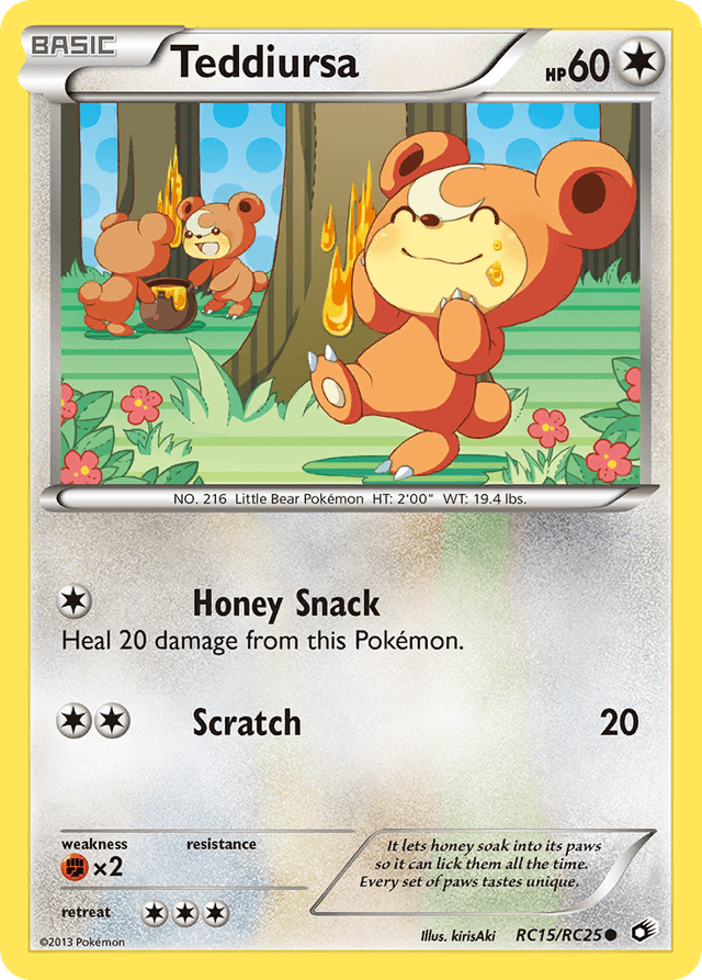 Carta Teddiursa RC15/113 do set Legendary Treasures — Pokémon TCG | Bynx