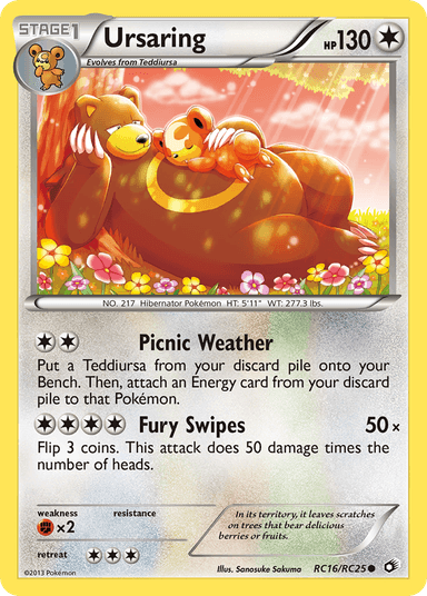Carta Ursaring RC16/113 do set Legendary Treasures — Pokémon TCG | Bynx