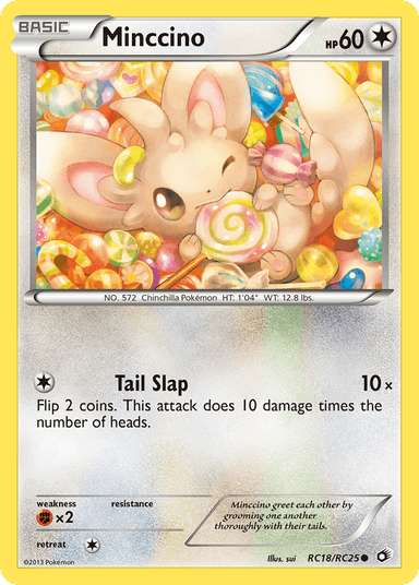 Carta Minccino RC18/113 do set Legendary Treasures — Pokémon TCG | Bynx