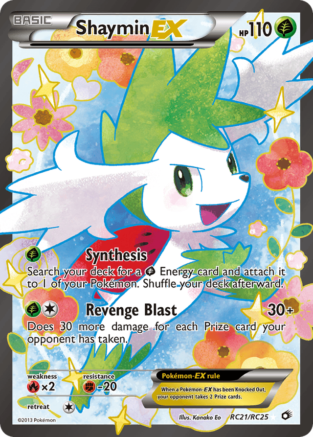 Carta Shaymin-EX RC21/113 do set Legendary Treasures — Pokémon TCG | Bynx