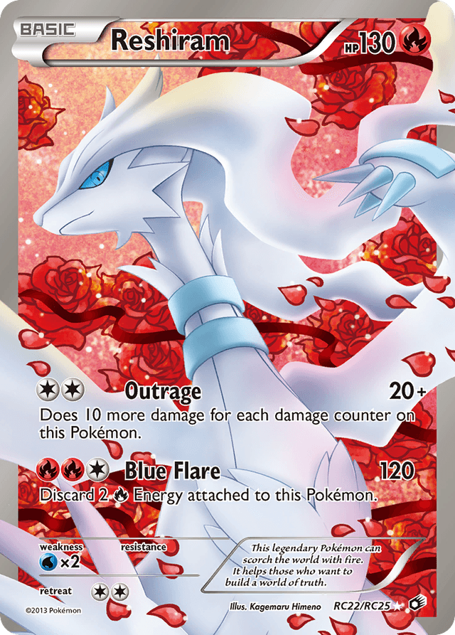 Carta Reshiram RC22/113 do set Legendary Treasures — Pokémon TCG | Bynx