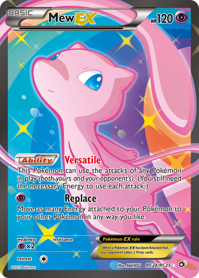 Carta Mew-EX RC24/113 do set Legendary Treasures — Pokémon TCG | Bynx