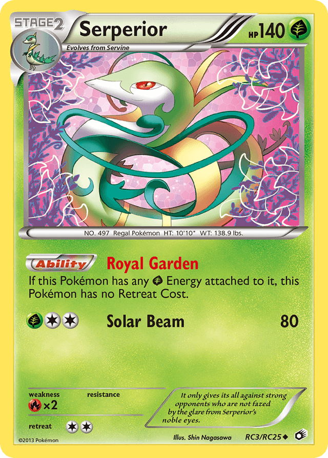 Carta Serperior RC3/113 do set Legendary Treasures — Pokémon TCG | Bynx