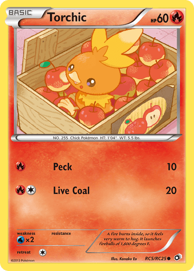 Carta Torchic RC5/113 do set Legendary Treasures — Pokémon TCG | Bynx