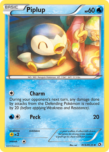 Carta Piplup RC6/113 do set Legendary Treasures — Pokémon TCG | Bynx