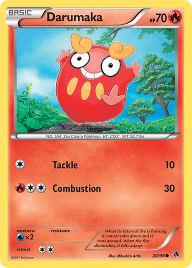 Carta Darumaka 20/98 do set Emerging Powers — Pokémon TCG | Bynx