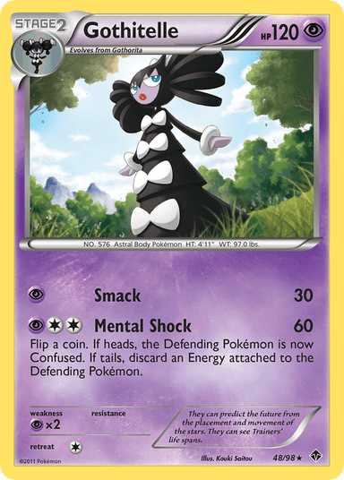 Carta Gothitelle 48/98 do set Emerging Powers — Pokémon TCG | Bynx