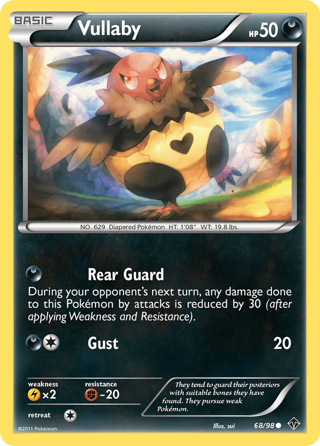 Carta Vullaby 68/98 do set Emerging Powers — Pokémon TCG | Bynx