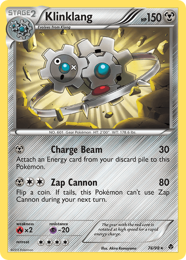 Carta Klinklang 76/98 do set Emerging Powers — Pokémon TCG | Bynx