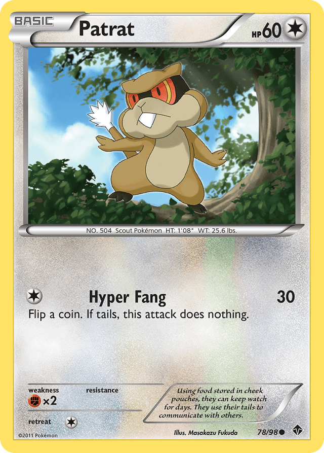 Carta Patrat 78/98 do set Emerging Powers — Pokémon TCG | Bynx
