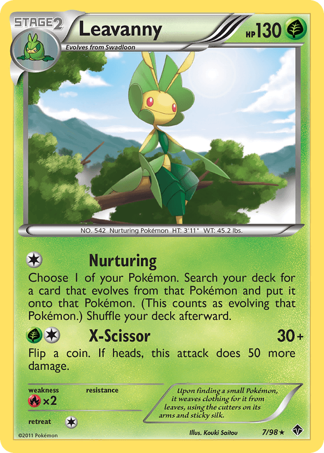 Carta Leavanny 7/98 do set Emerging Powers — Pokémon TCG | Bynx