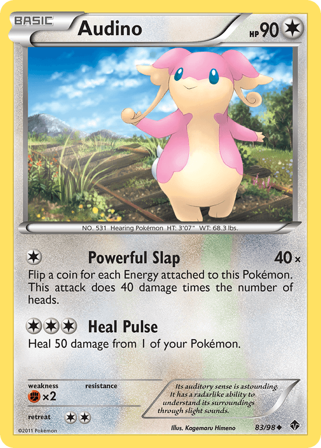 Carta Audino 83/98 do set Emerging Powers — Pokémon TCG | Bynx