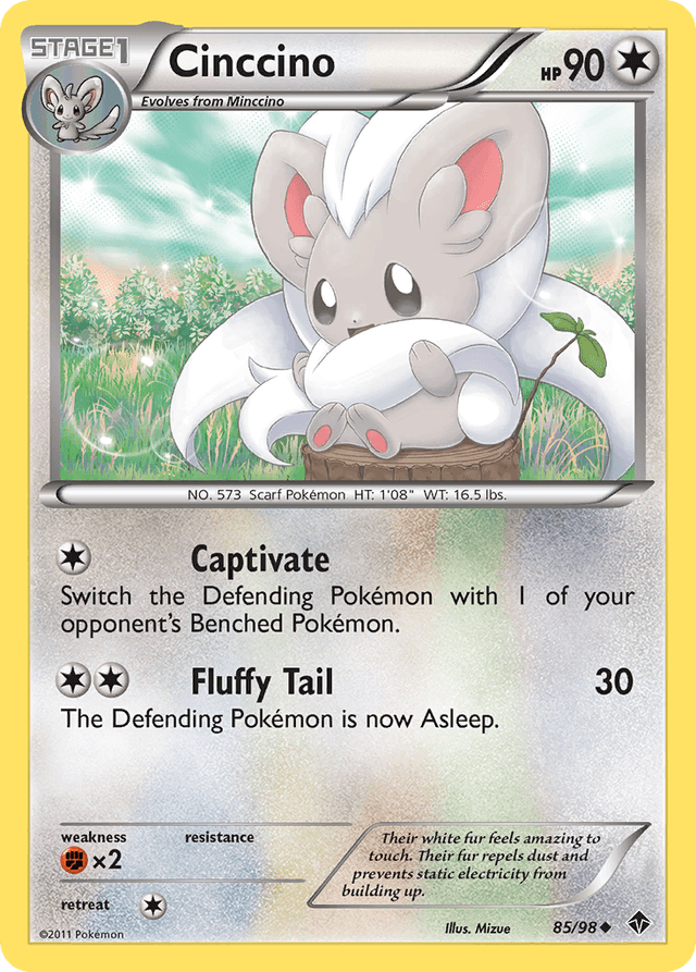 Carta Cinccino 85/98 do set Emerging Powers — Pokémon TCG | Bynx