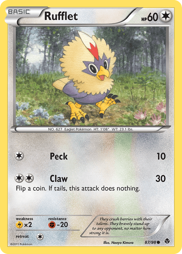 Carta Rufflet 87/98 do set Emerging Powers — Pokémon TCG | Bynx