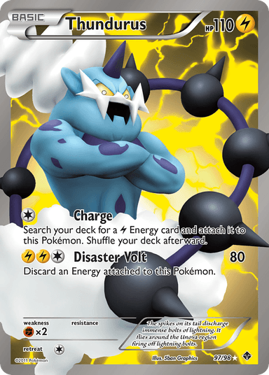 Carta Thundurus 97/98 do set Emerging Powers — Pokémon TCG | Bynx