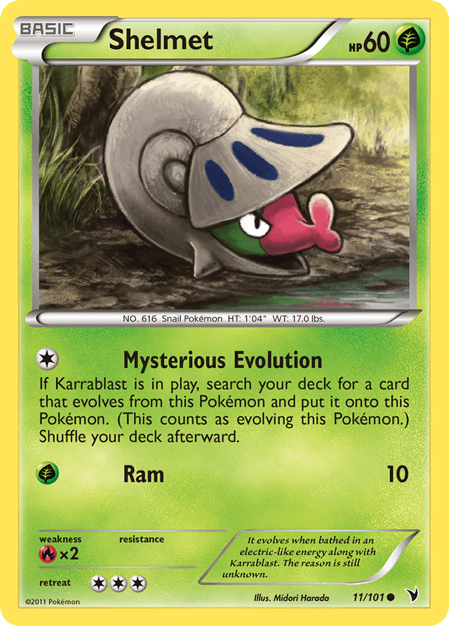 Carta Shelmet 11/101 do set Noble Victories — Pokémon TCG | Bynx