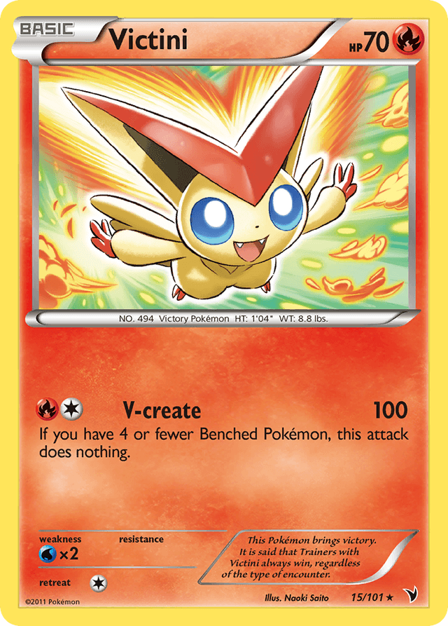 Carta Victini 15/101 do set Noble Victories — Pokémon TCG | Bynx