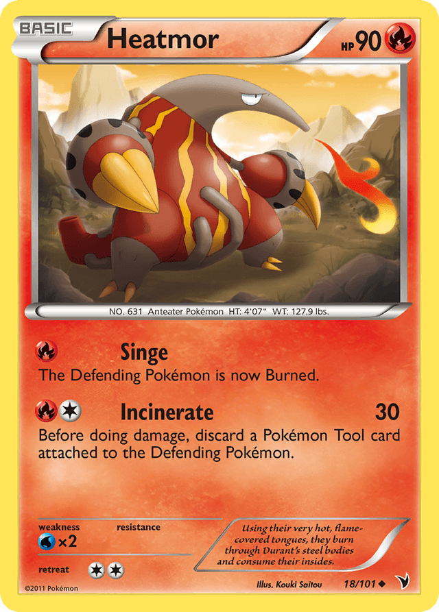 Carta Heatmor 18/101 do set Noble Victories — Pokémon TCG | Bynx