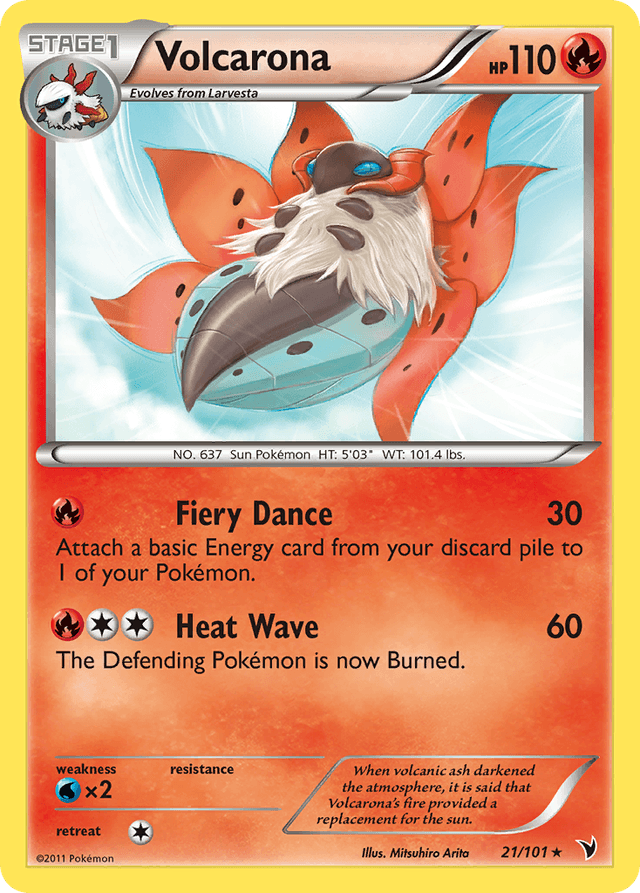 Carta Volcarona 21/101 do set Noble Victories — Pokémon TCG | Bynx