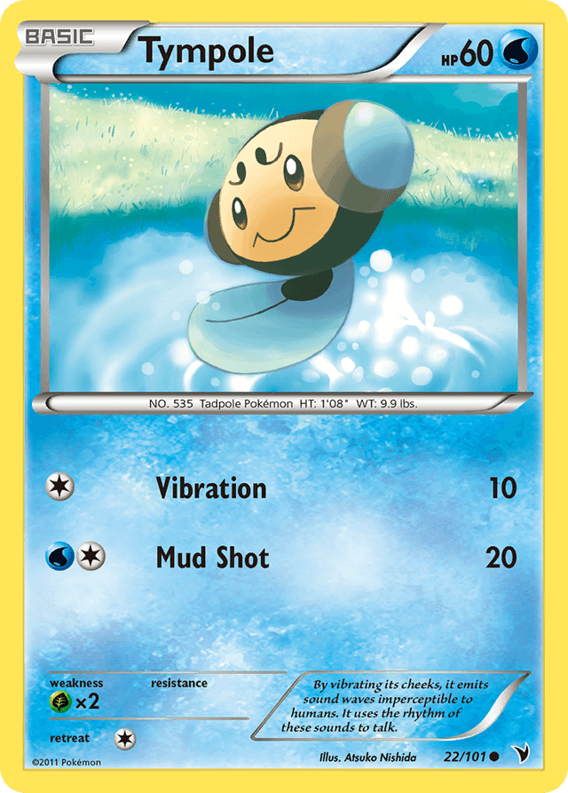 Carta Tympole 22/101 do set Noble Victories — Pokémon TCG | Bynx