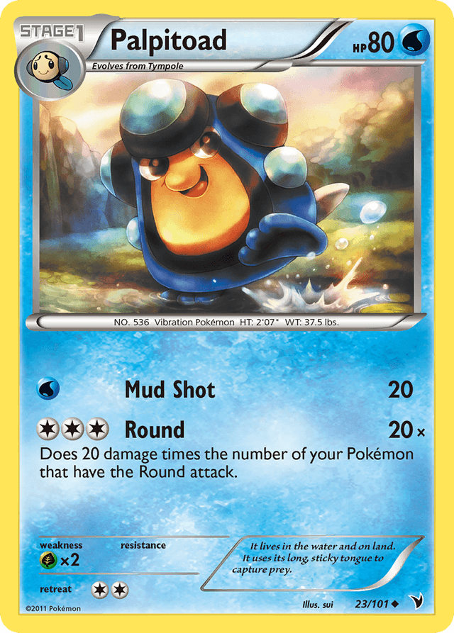 Carta Palpitoad 23/101 do set Noble Victories — Pokémon TCG | Bynx
