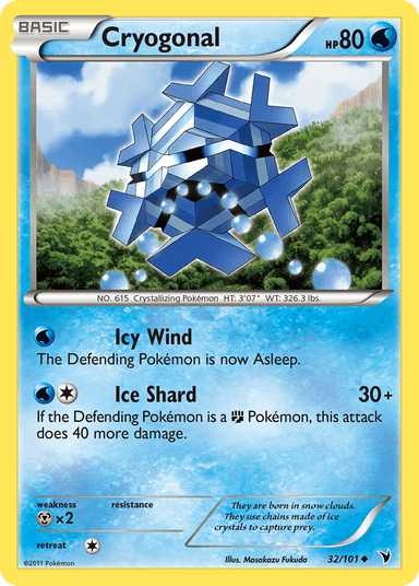 Carta Cryogonal 32/101 do set Noble Victories — Pokémon TCG | Bynx