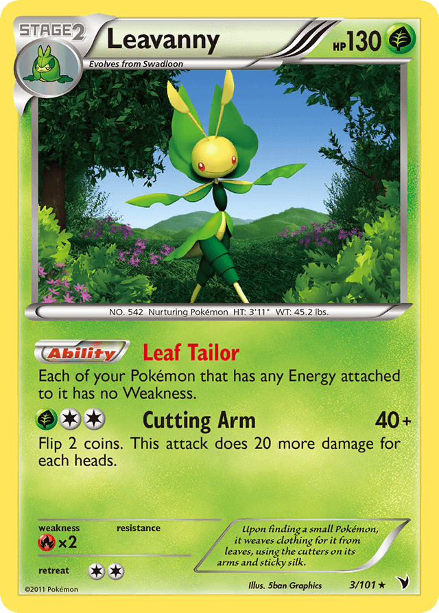 Carta Leavanny 3/101 do set Noble Victories — Pokémon TCG | Bynx
