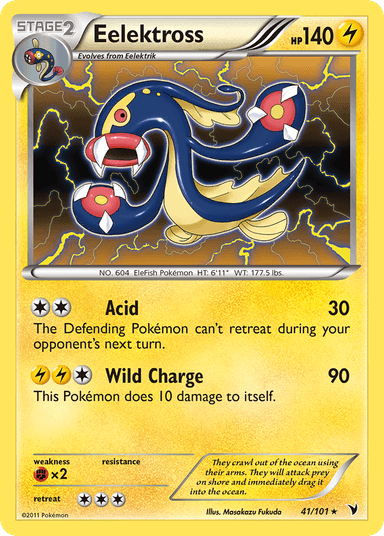 Carta Eelektross 41/101 do set Noble Victories — Pokémon TCG | Bynx