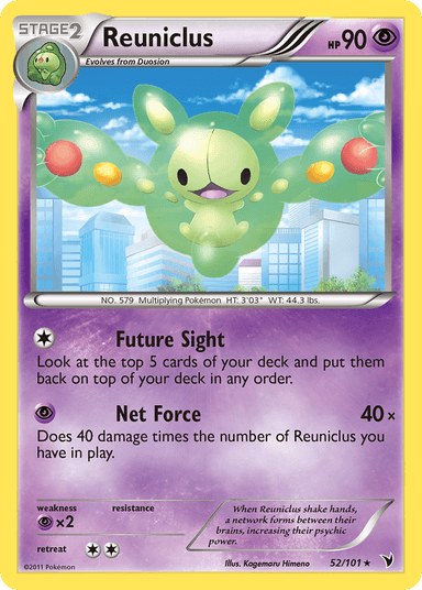 Carta Reuniclus 52/101 do set Noble Victories — Pokémon TCG | Bynx