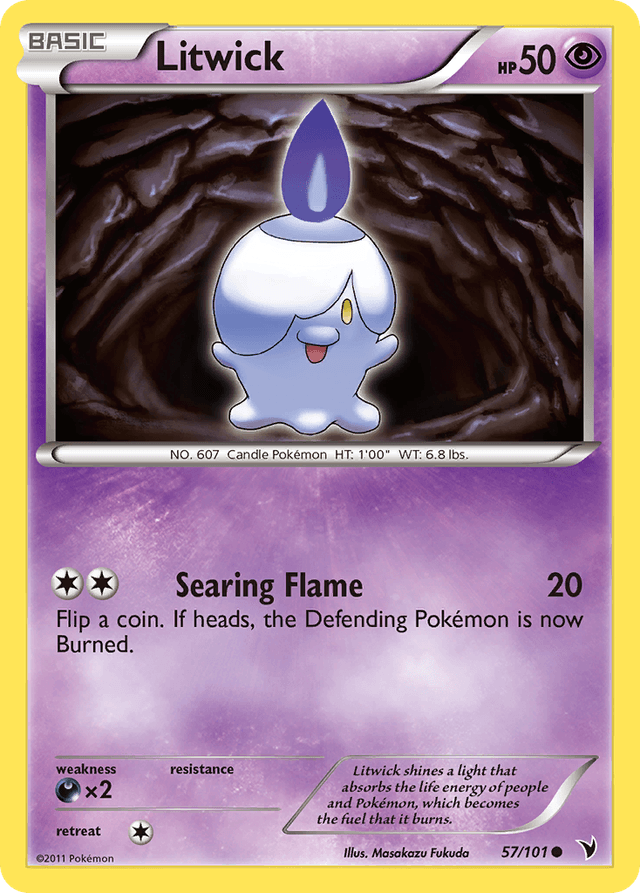 Carta Litwick 57/101 do set Noble Victories — Pokémon TCG | Bynx
