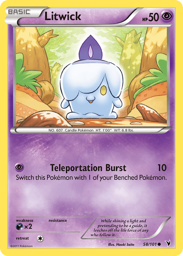 Carta Litwick 58/101 do set Noble Victories — Pokémon TCG | Bynx