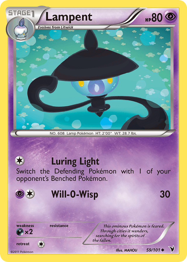 Carta Lampent 59/101 do set Noble Victories — Pokémon TCG | Bynx
