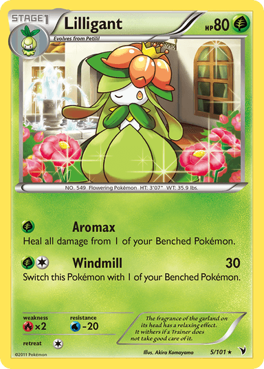 Carta Lilligant 5/101 do set Noble Victories — Pokémon TCG | Bynx