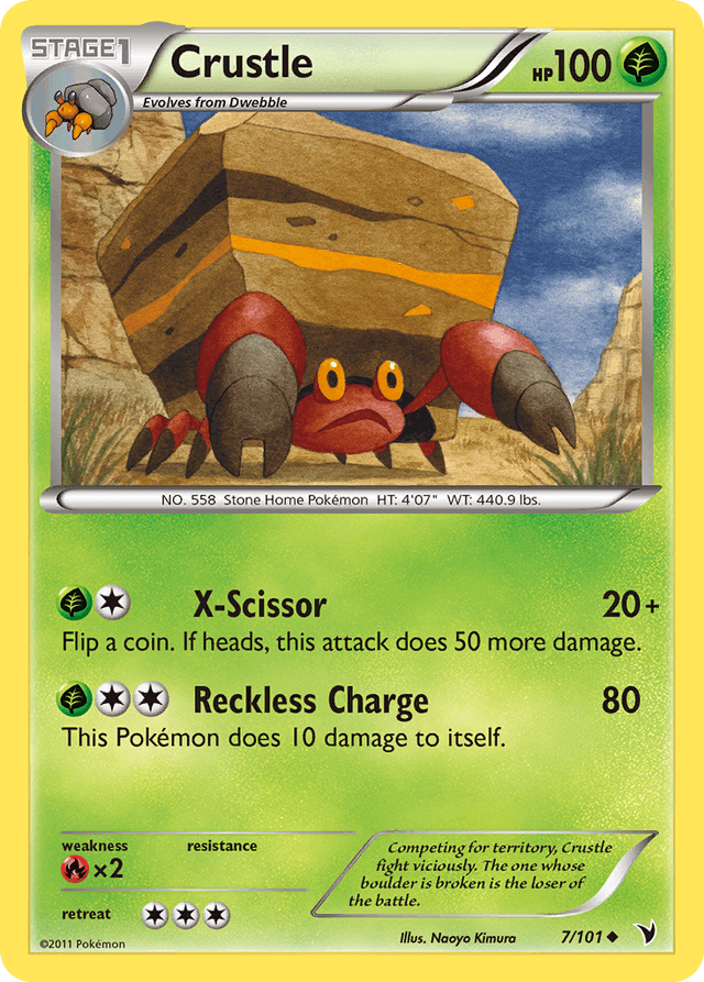 Carta Crustle 7/101 do set Noble Victories — Pokémon TCG | Bynx