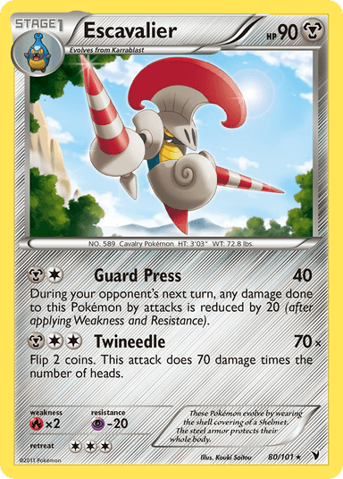 Carta Escavalier 80/101 do set Noble Victories — Pokémon TCG | Bynx