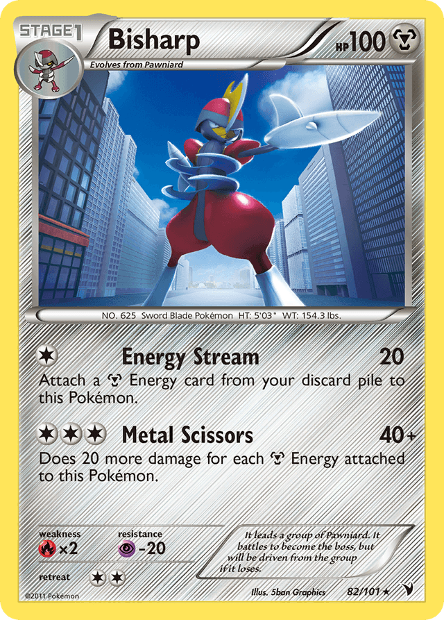 Carta Bisharp 82/101 do set Noble Victories — Pokémon TCG | Bynx