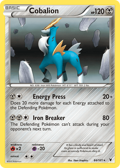 Carta Cobalion 84/101 do set Noble Victories — Pokémon TCG | Bynx