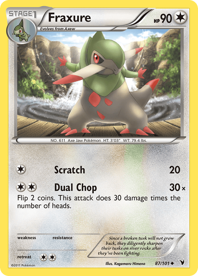 Carta Fraxure 87/101 do set Noble Victories — Pokémon TCG | Bynx