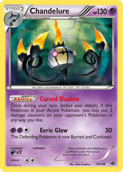 Carta Chandelure 101 do set Next Destinies — Pokémon TCG | Bynx