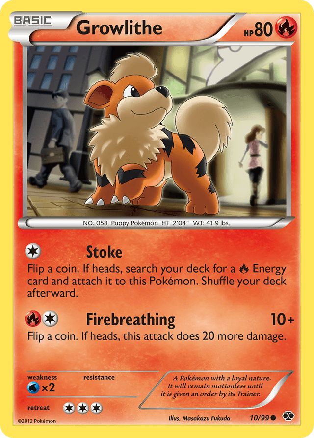 Carta Growlithe 10/99 do set Next Destinies — Pokémon TCG | Bynx