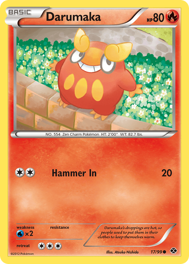 Carta Darumaka 17/99 do set Next Destinies — Pokémon TCG | Bynx