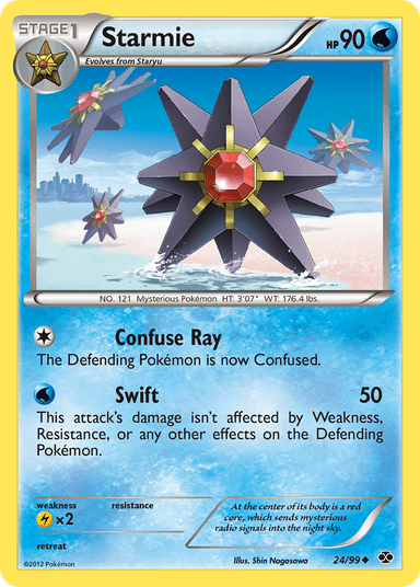 Carta Starmie 24/99 do set Next Destinies — Pokémon TCG | Bynx