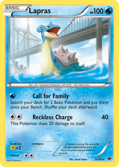 Carta Lapras 25/99 do set Next Destinies — Pokémon TCG | Bynx