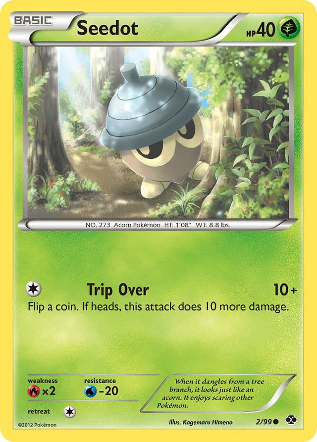Carta Seedot 2/99 do set Next Destinies — Pokémon TCG | Bynx