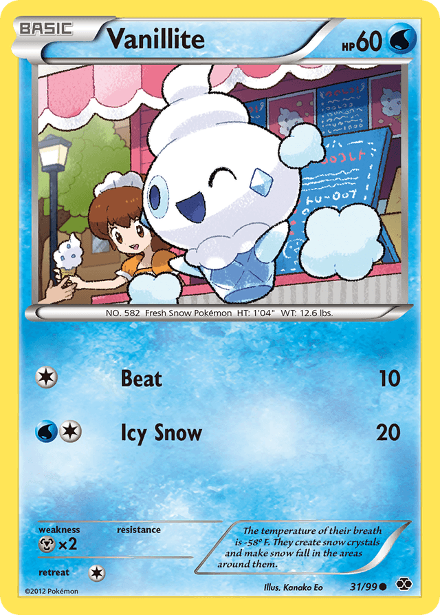 Carta Vanillite 31/99 do set Next Destinies — Pokémon TCG | Bynx