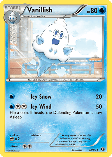 Carta Vanillish 32/99 do set Next Destinies — Pokémon TCG | Bynx