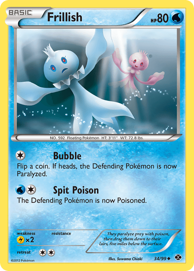 Carta Frillish 34/99 do set Next Destinies — Pokémon TCG | Bynx